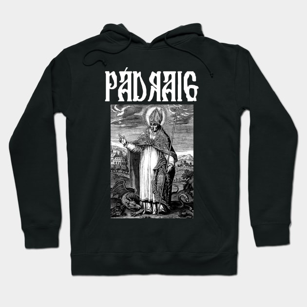 Saint Patrick of Ireland Icon Hardcore Punk Gothic Hoodie by thecamphillips